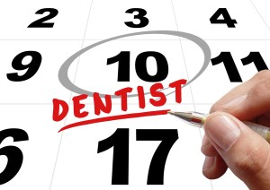 dentist appointment on calendar